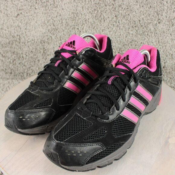 Adidas Running Shoes Womens 11 Black Pink Mesh Athletic Sneakers - Picture 5 of 11